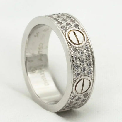 [GALE] Liebesring, 5,5 mm Diamanten im Pavé-Stil