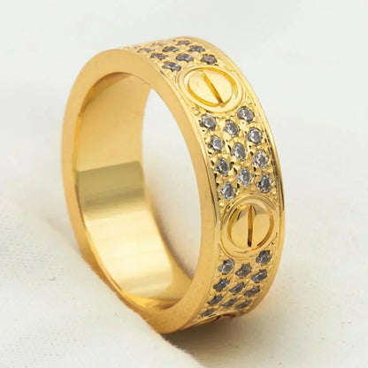 [GALE] Liebesring, 5,5 mm Diamanten im Pavé-Stil