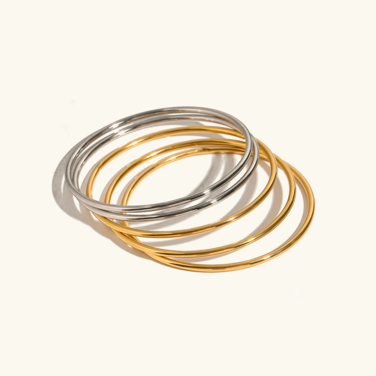 [GALE]Shannon Gold Bangle Set