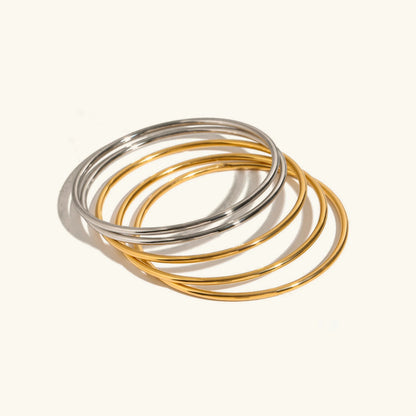 [GALE]Shannon Gold Bangle Set