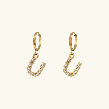[GALE]Wilhemina Initial Letter Earrings