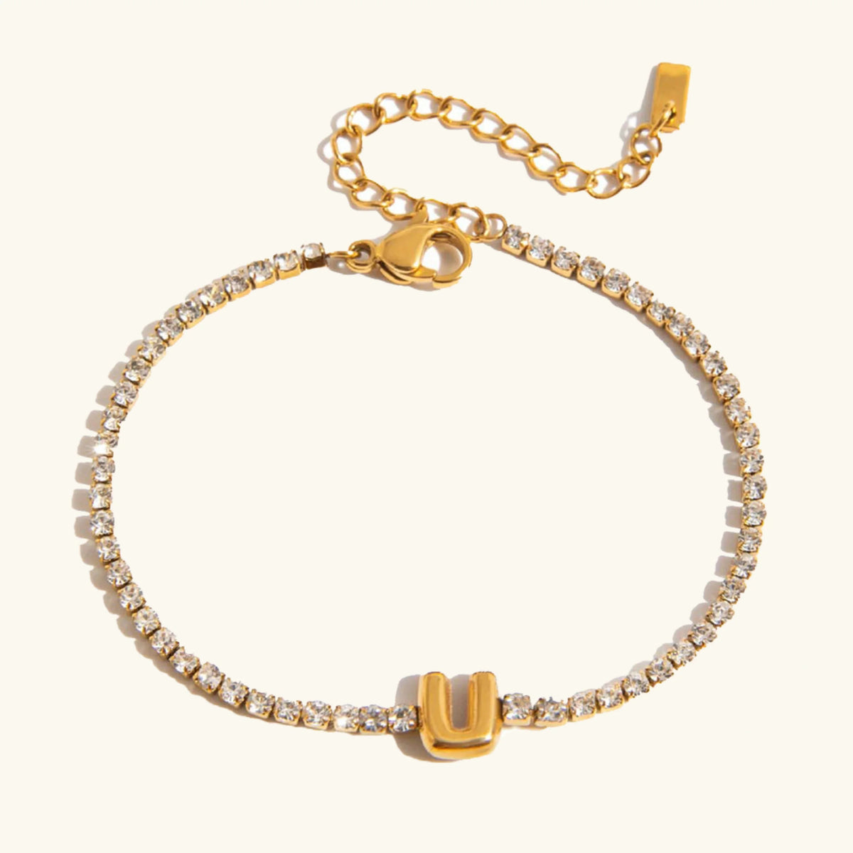 [GALE]Avaria Bubble Letter Tennis Bracelet