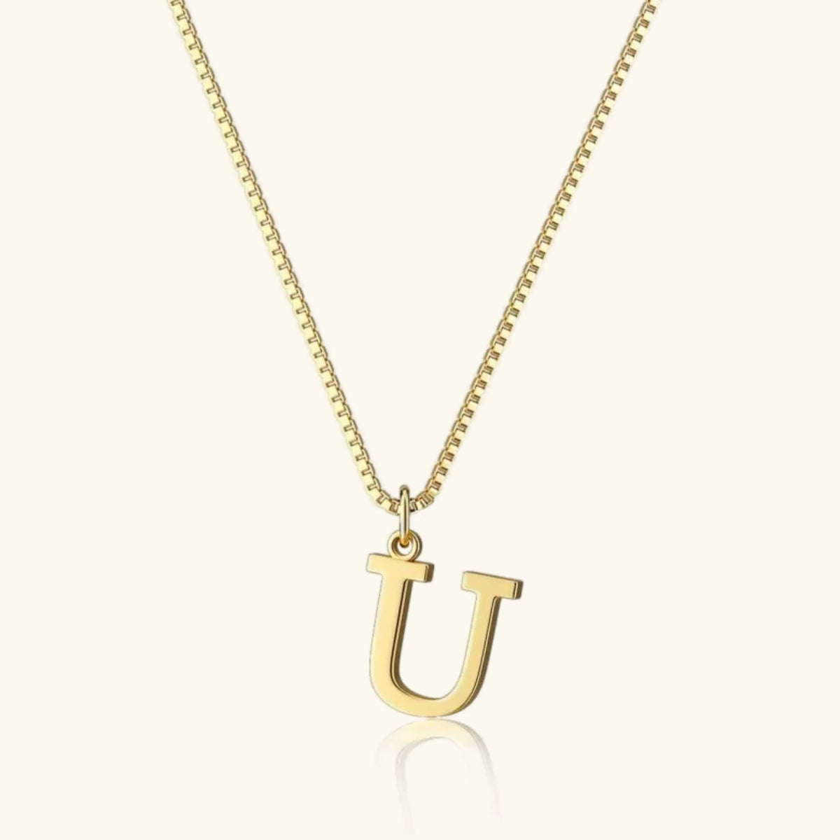 [GALE]Therese Letter Initial Gold Necklace