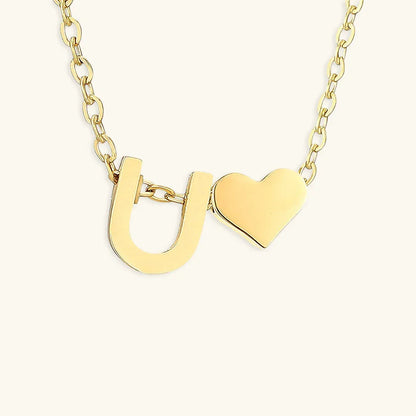 [GALE]Ria Initial Letter Gold Necklace