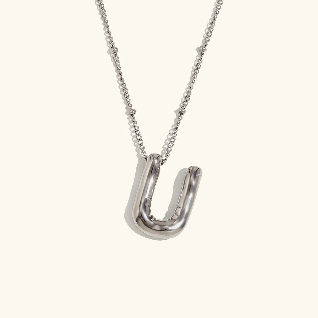 [GALE]Balloon Gold Initial Necklace
