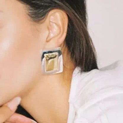 [GALE]Jocelyn Two Tone Earrings
