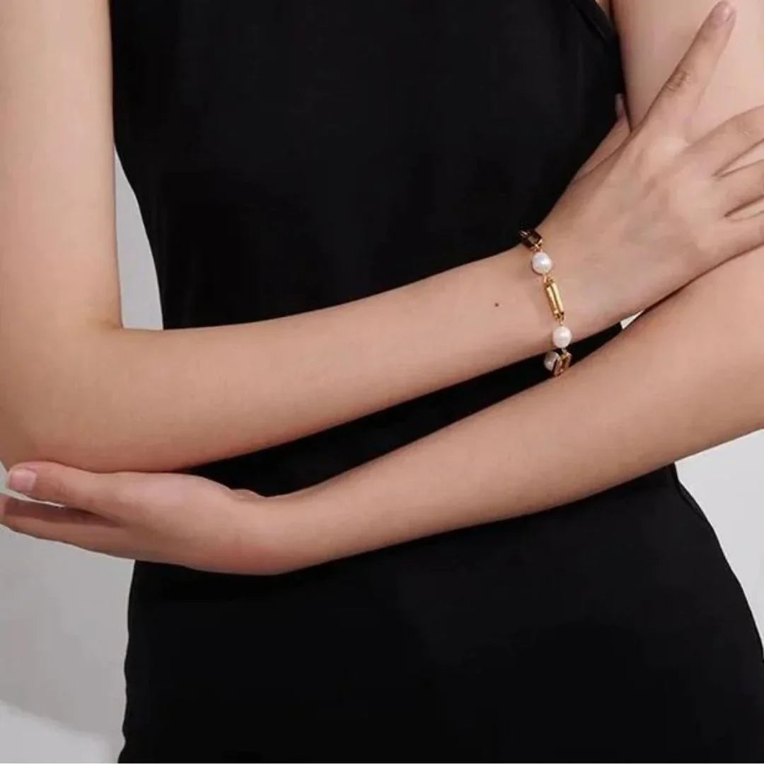 [GALE]Janna Pearl Chain Bracelet