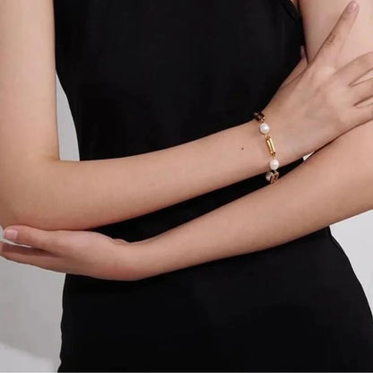 [GALE]Janna Pearl Chain Bracelet