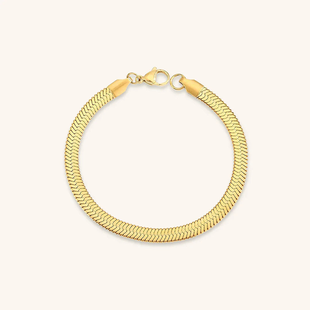 [GALE]Vida Gold Herringbone Bracelet