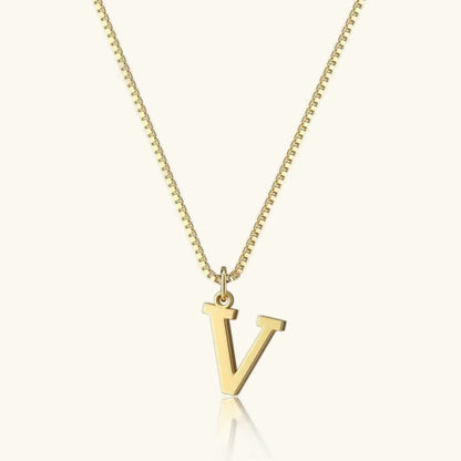 [GALE]Therese Letter Initial Gold Necklace
