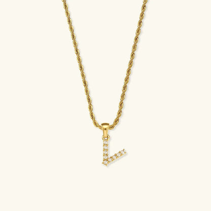 [GALE]Elodie Initial Letter Pearl Necklace