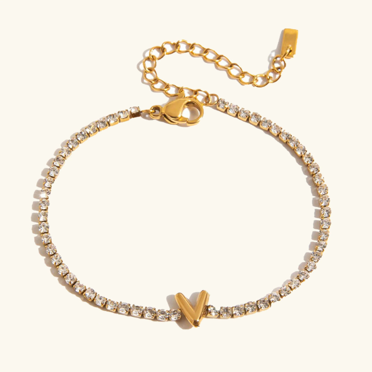 [GALE]Avaria Bubble Letter Tennis Bracelet