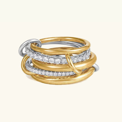 [GALE]Vera Stacked Diamond Ring