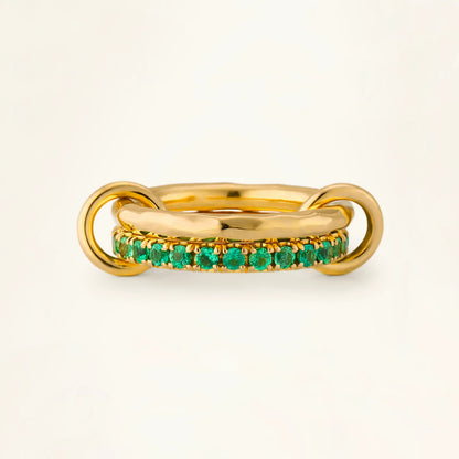 [GALE]Viridian Stacked Diamond Ring