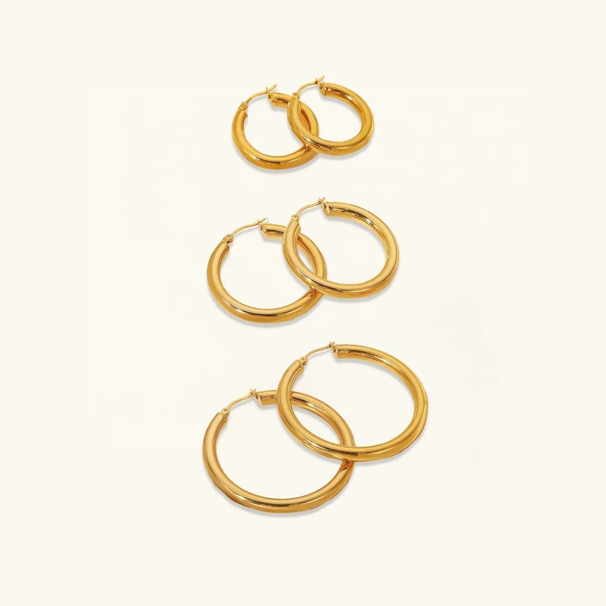 [GALE]Wide Hoop Earrings
