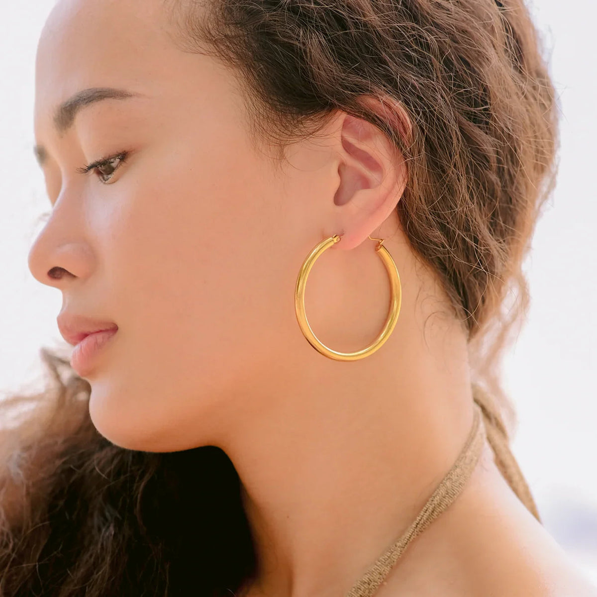 [GALE]Wide Hoop Earrings