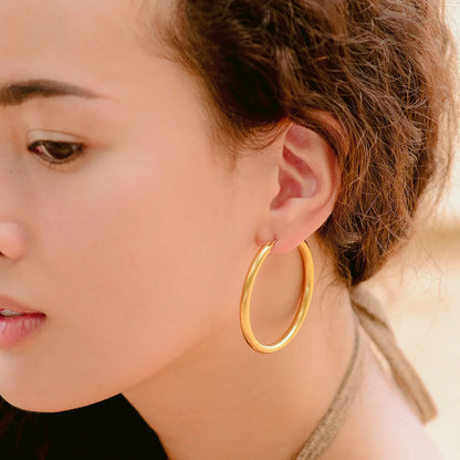 [GALE]Wide Hoop Earrings