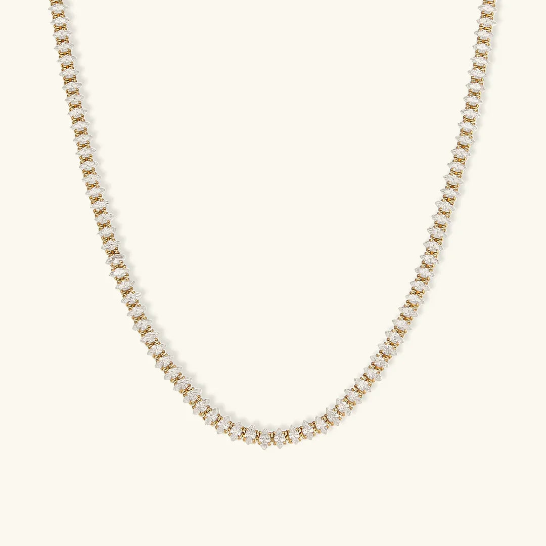 [GALE]Wisteria Diamond Tennis Necklace