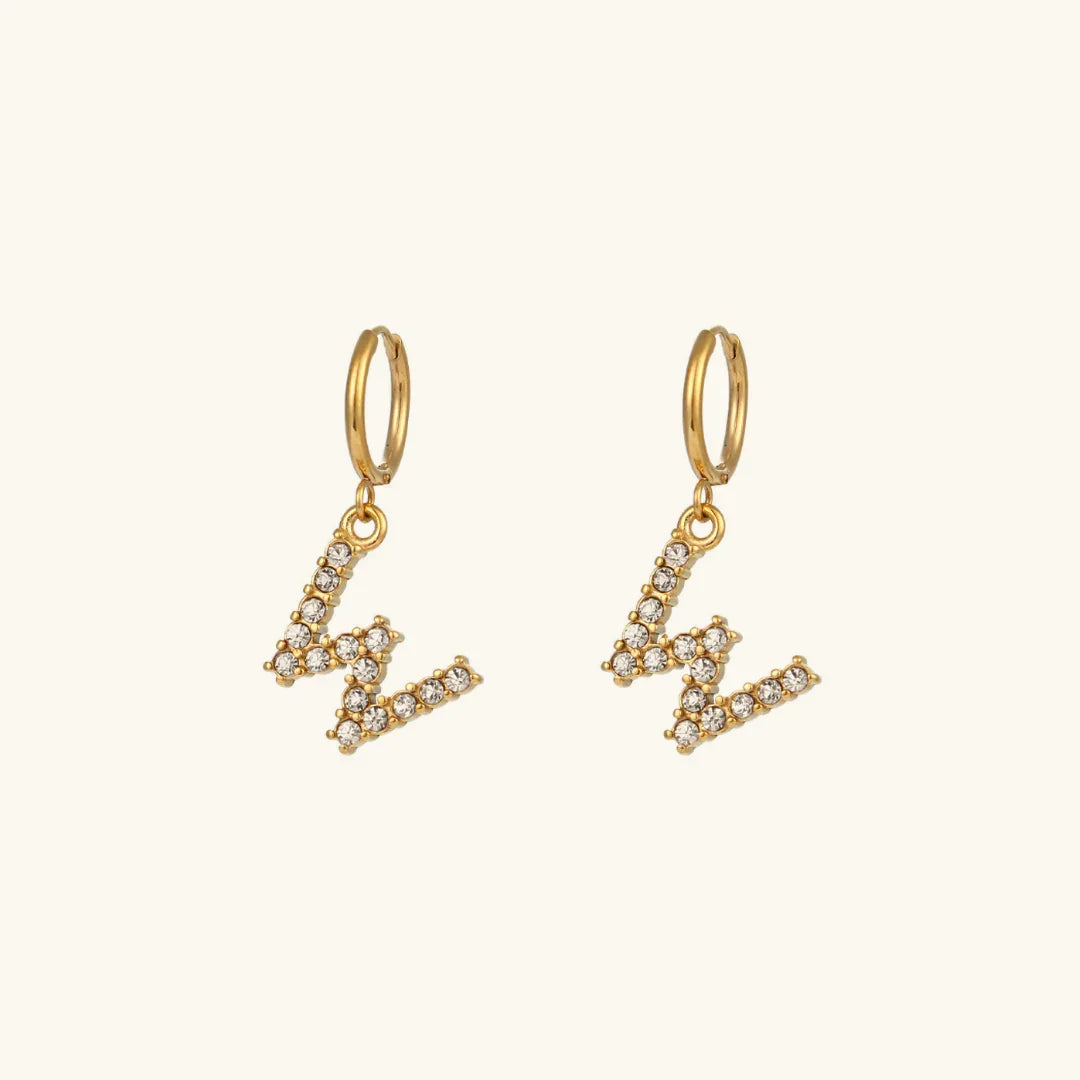 [GALE]Wilhemina Initial Letter Earrings