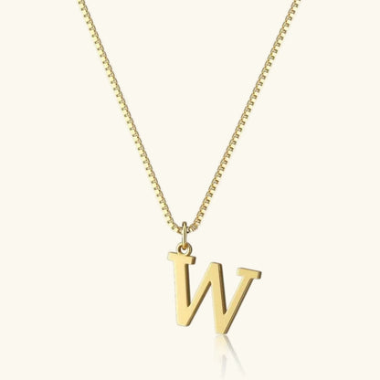 [GALE]Therese Letter Initial Gold Necklace