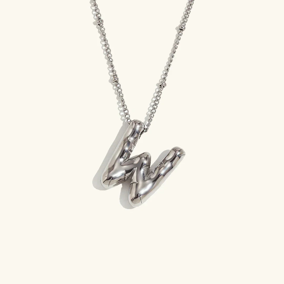[GALE]Balloon Gold Initial Necklace