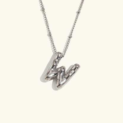 [GALE]Balloon Gold Initial Necklace