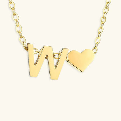 [GALE]Ria Initial Letter Gold Necklace