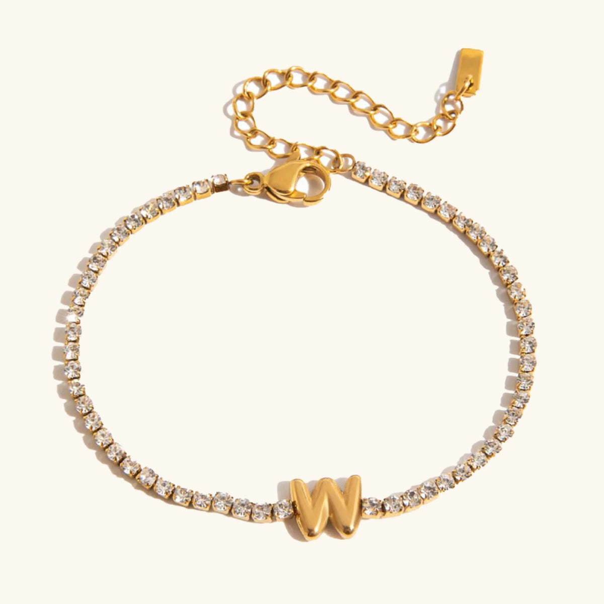 [GALE]Avaria Bubble Letter Tennis Bracelet