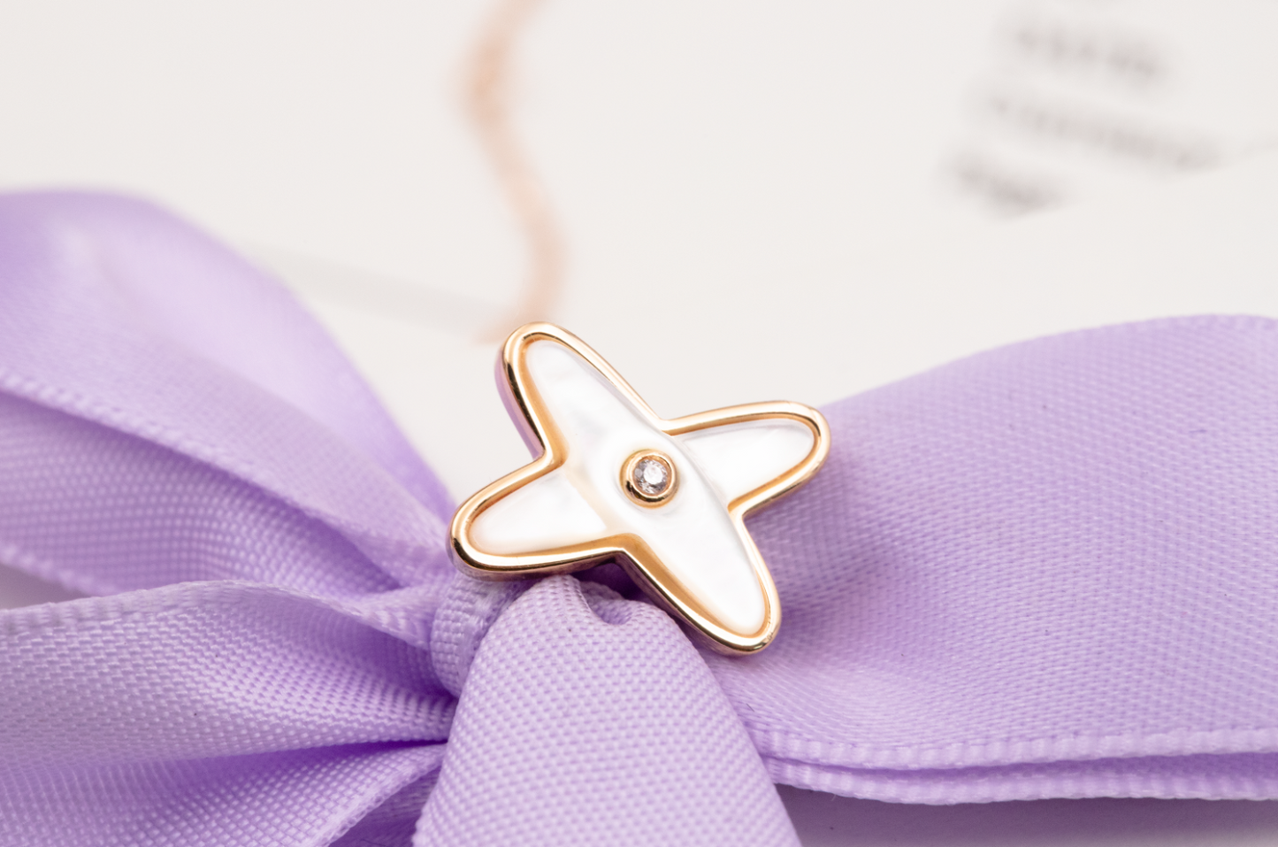 [GALE]JEUX DE WHITE POP ROSE GOLD DIAMOND EARRINGS