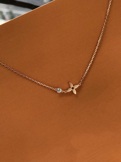 [GALE]BLOSSOM PENDANT PINK GOLD AND DIAMOND