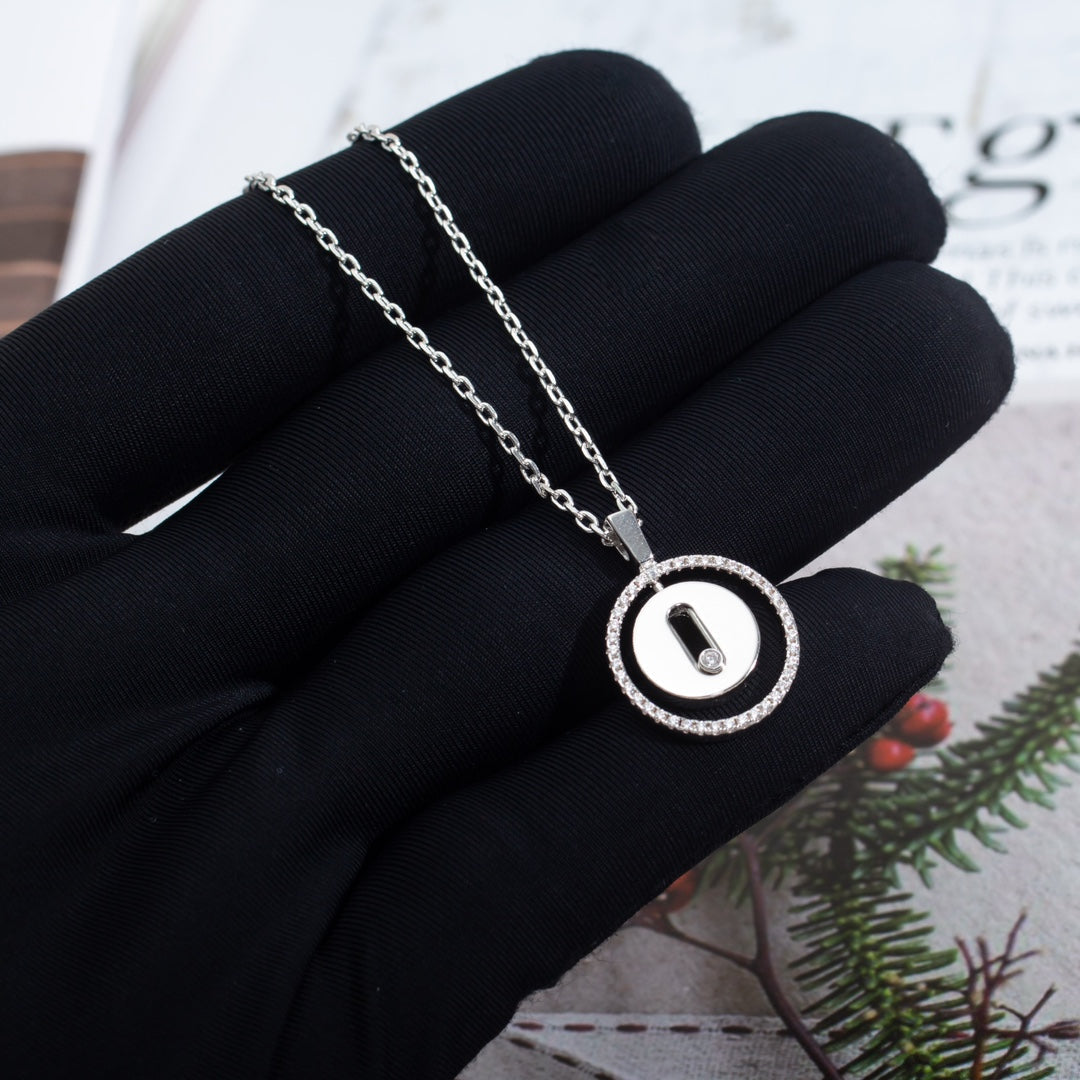 [GALE]LUCKY MOVE PM NECKLACE SILVER DIAMOND