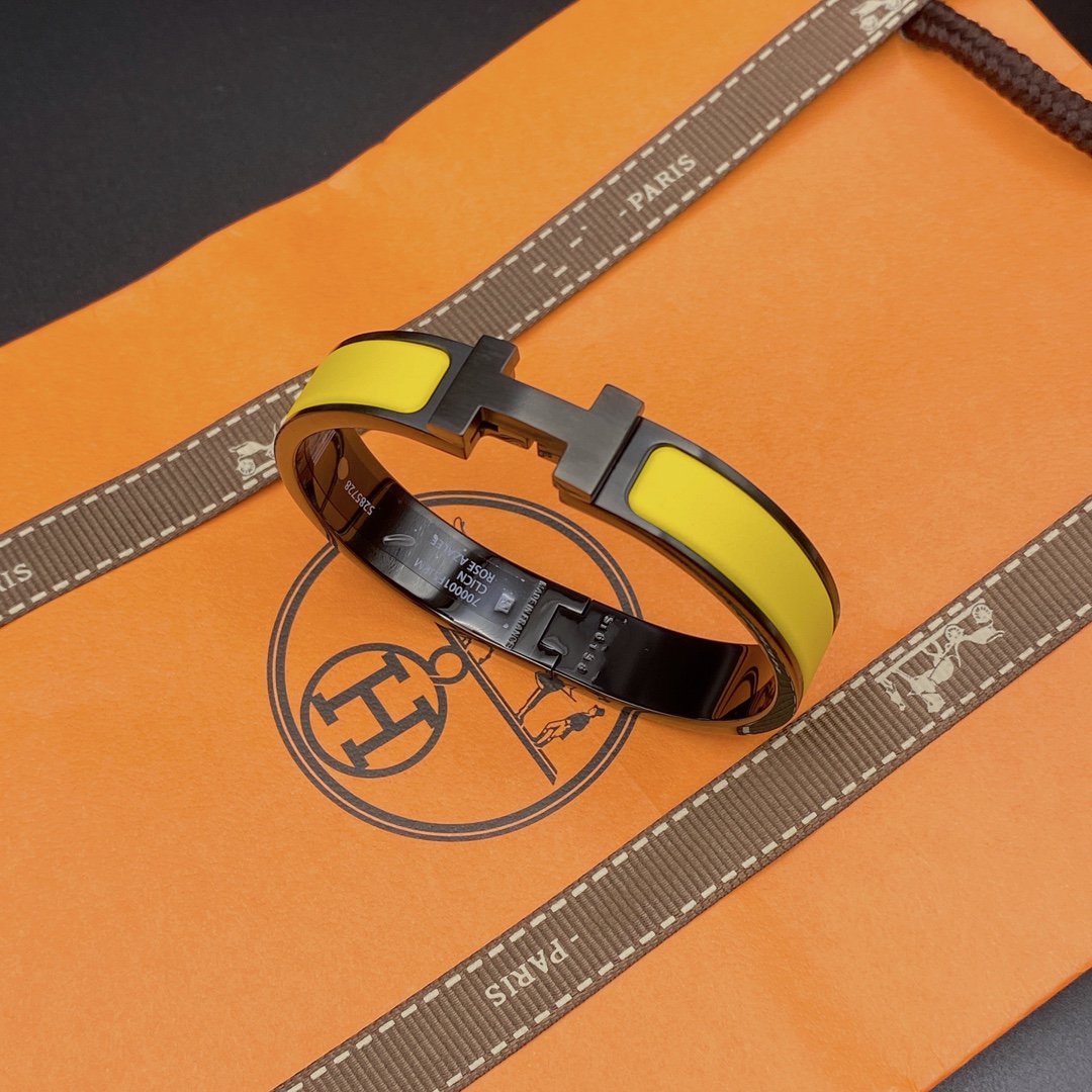 [GALE]CLIC HM SO BLACK YELLOW BRACELET