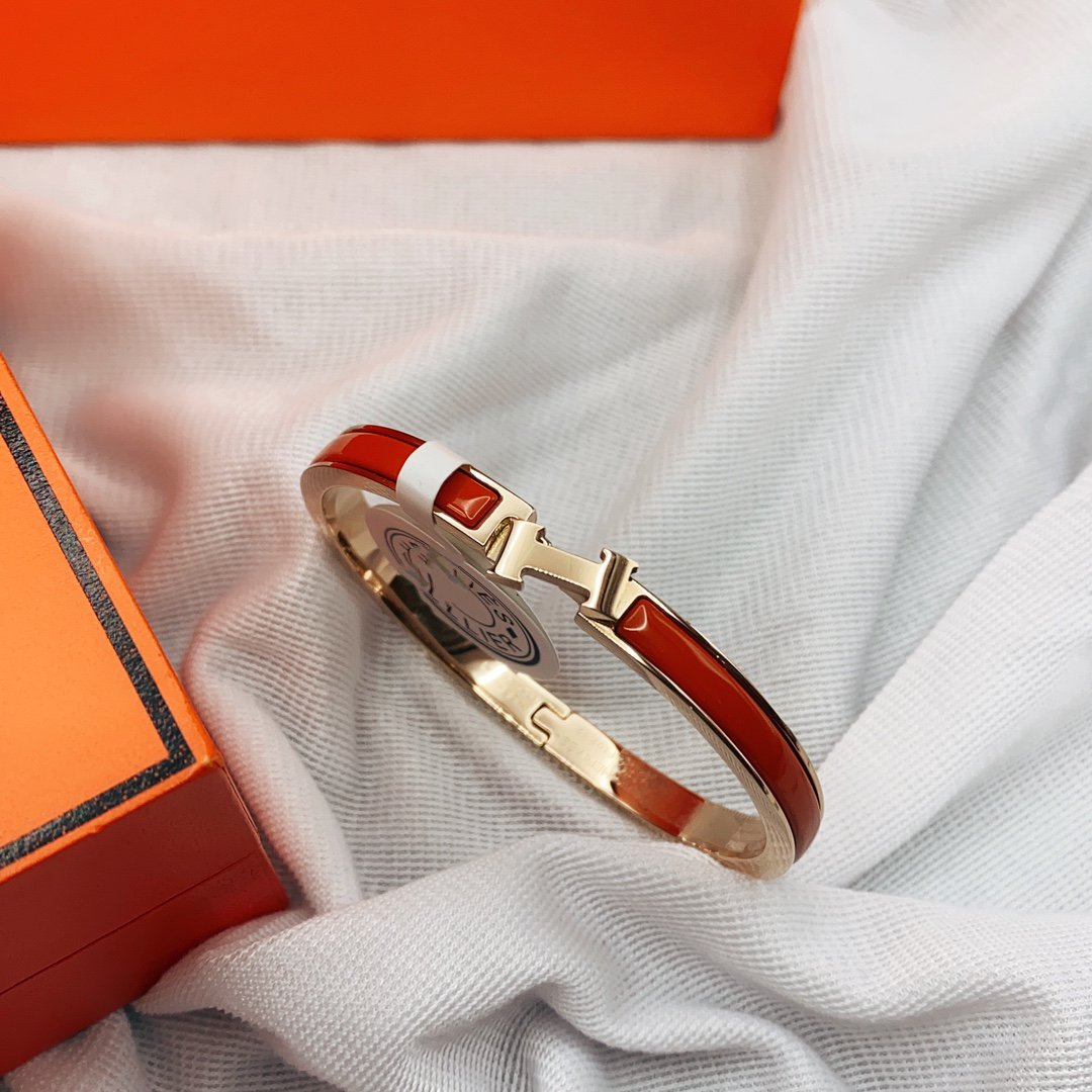 [GALE]CLASSIC HM CLIC RED 8MM ENAMEL BRACELET