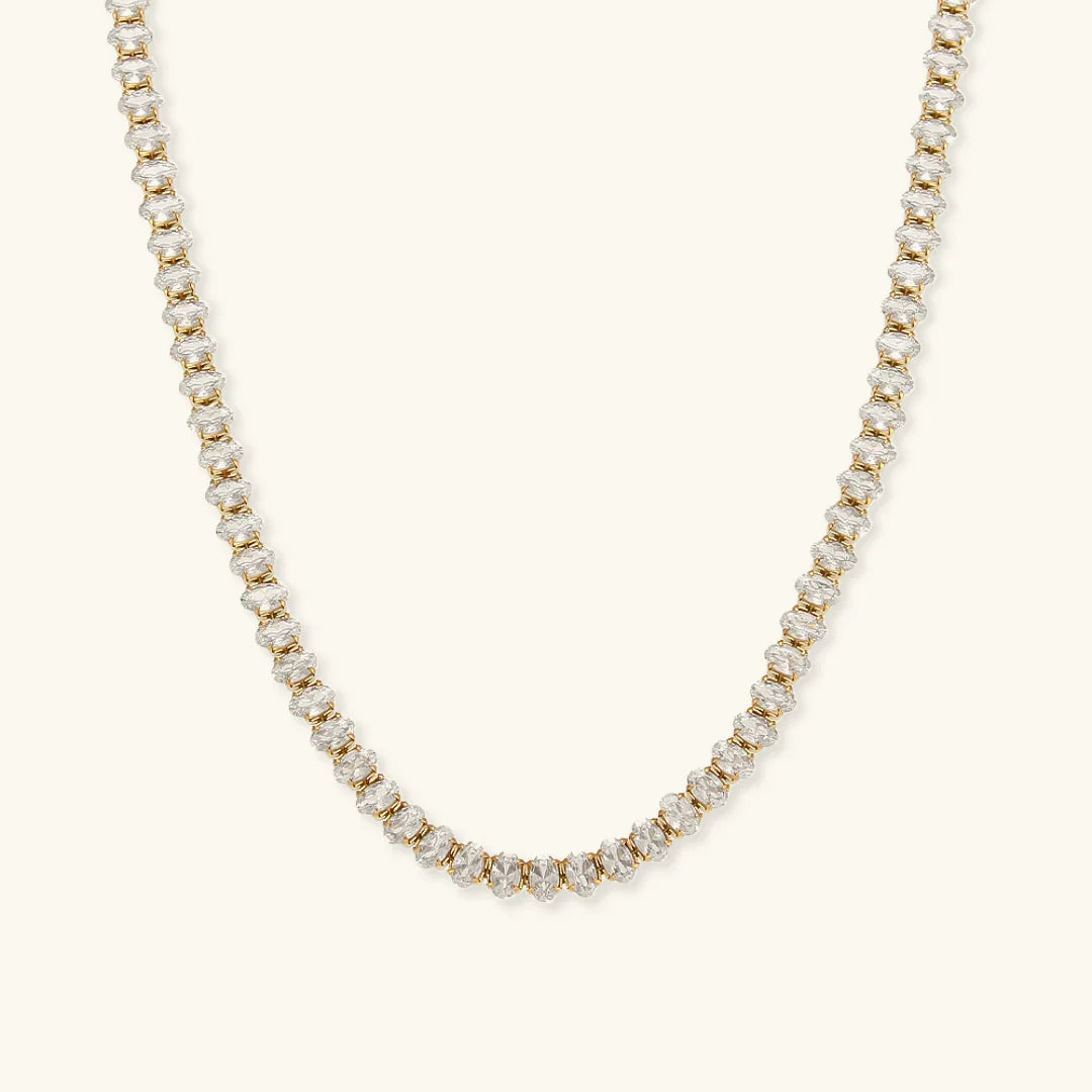 [GALE]Wisteria Diamond Tennis Necklace