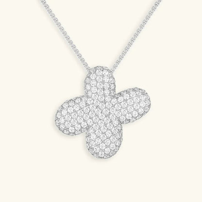 [GALE]Bubble Initial Diamond Necklace