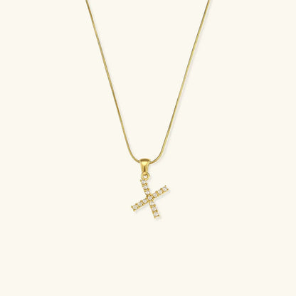[GALE]Augustine Initial Letter Pearl Necklace