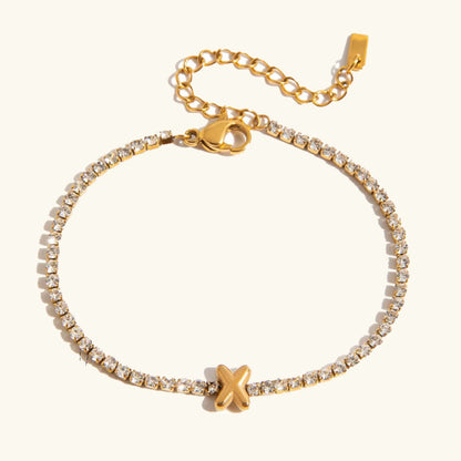 [GALE]Avaria Bubble Letter Tennis Bracelet