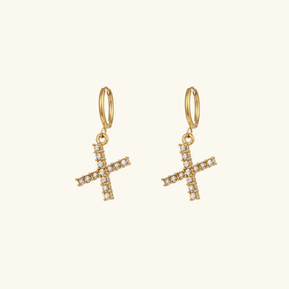 [GALE]Wilhemina Initial Letter Earrings