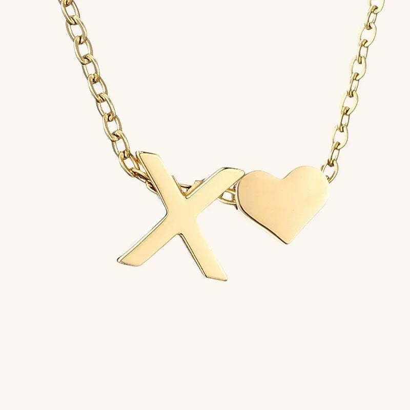 [GALE]Ria Initial Letter Gold Necklace