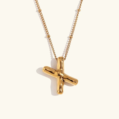 [GALE]Balloon Gold Initial Necklace