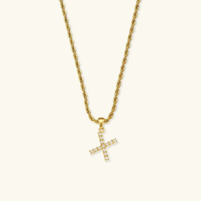 [GALE]Elodie Initial Letter Pearl Necklace