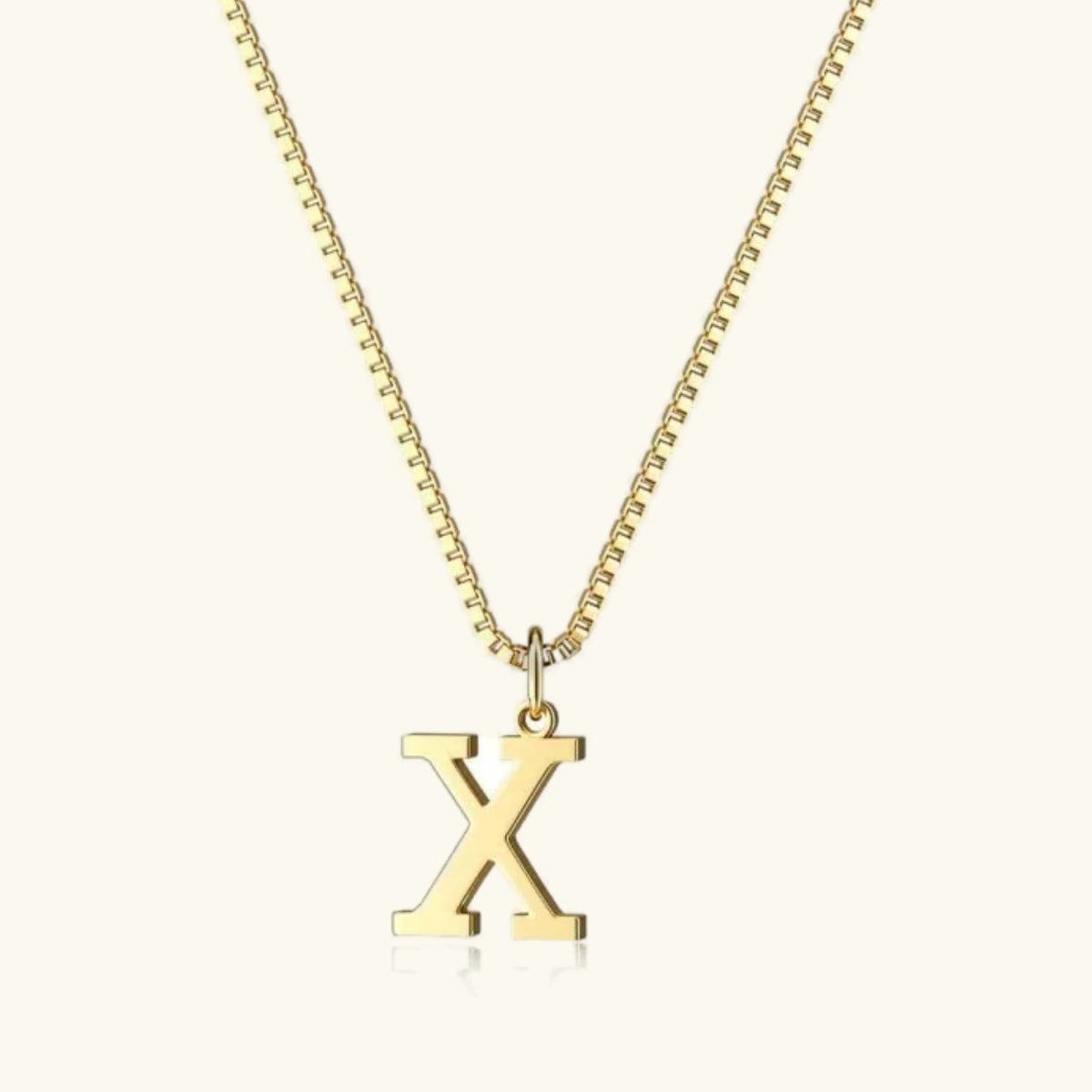 [GALE]Therese Letter Initial Gold Necklace