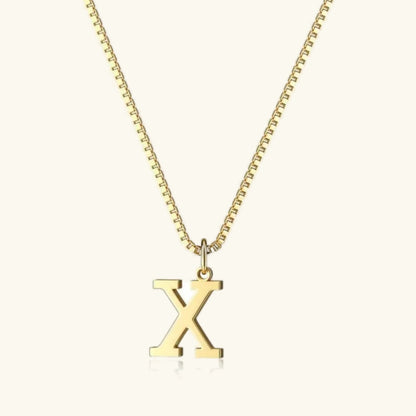 [GALE]Therese Letter Initial Gold Necklace