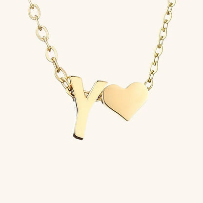 [GALE]Ria Initial Letter Gold Necklace
