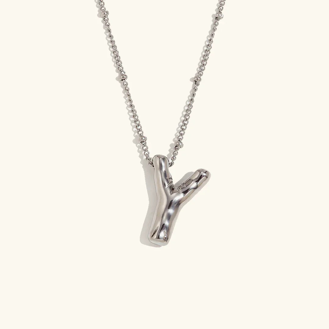 [GALE]Balloon Gold Initial Necklace