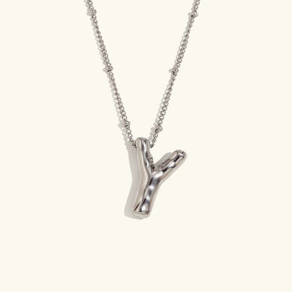 [GALE]Balloon Gold Initial Necklace