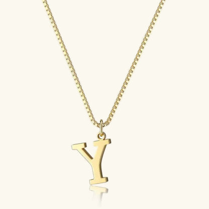 [GALE]Therese Letter Initial Gold Necklace