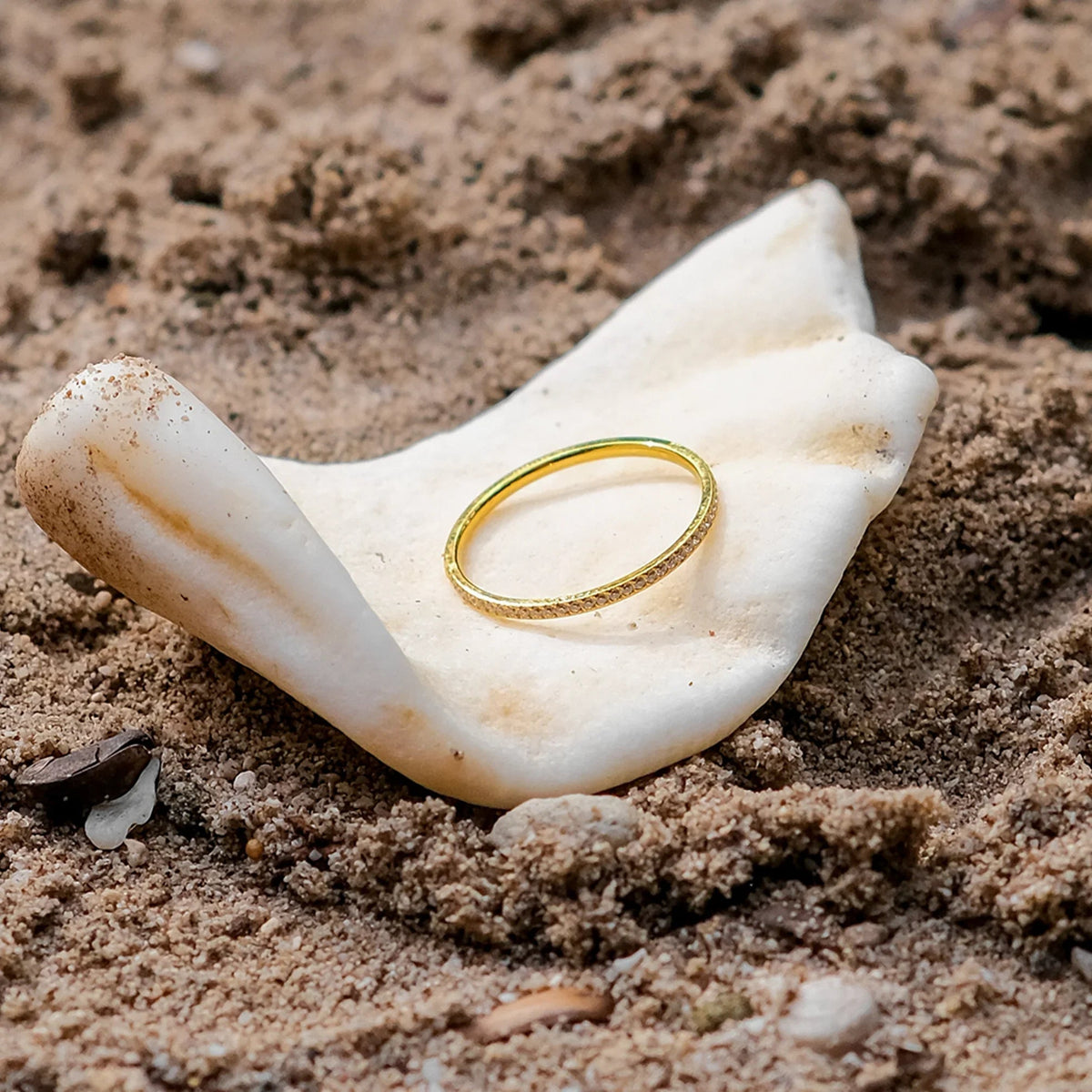 [GALE]Zarra Paved Gold Ring
