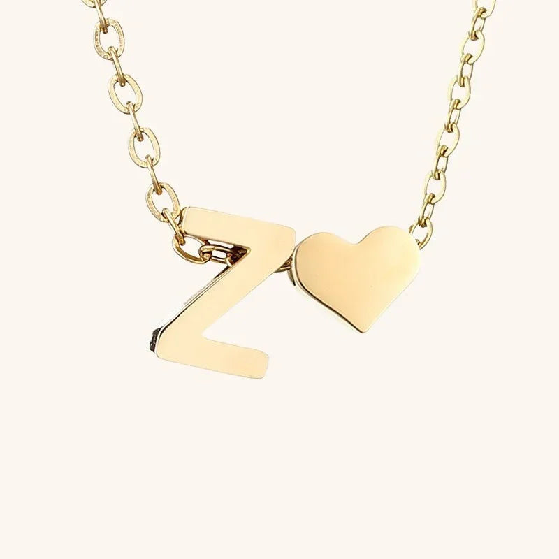 [GALE]Ria Initial Letter Gold Necklace