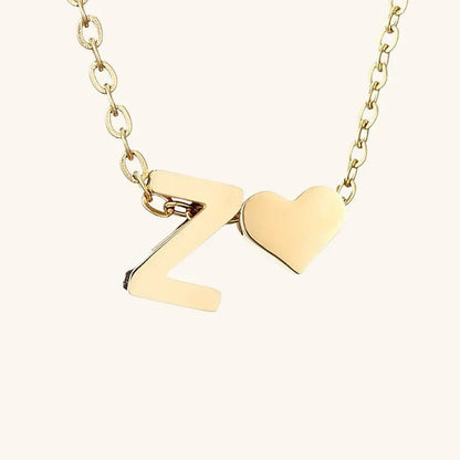 [GALE]Ria Initial Letter Gold Necklace